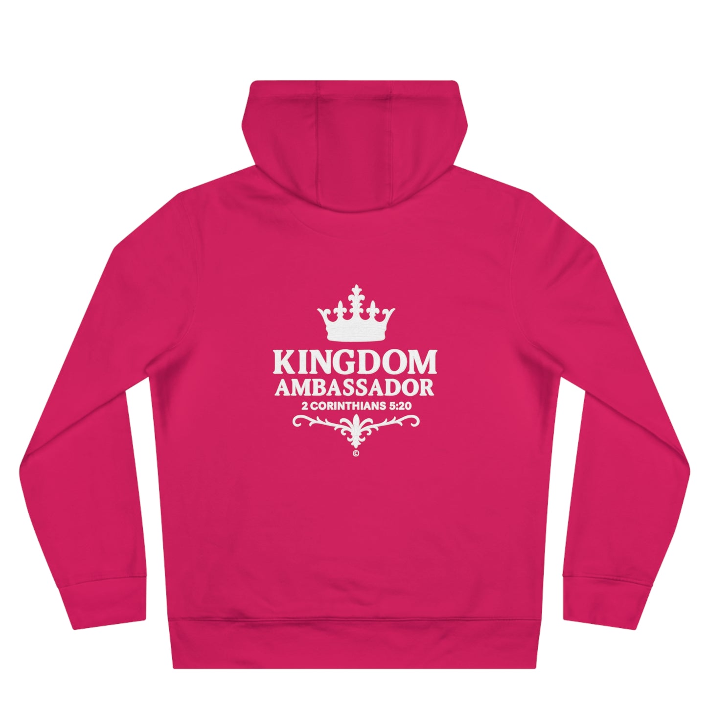 Kingdom Ambassador (Small Design on Front, Large Design on Back) Unisex Apparel Clothing Hoodie Hooded Sweatshirt