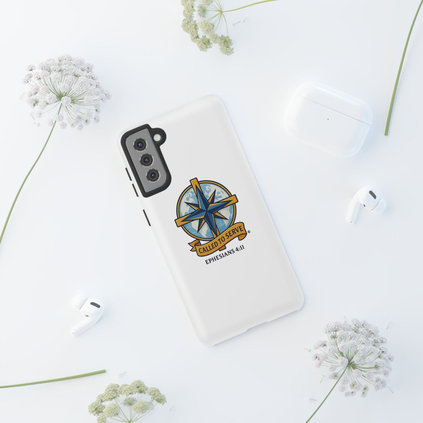 Called to Serve (Full Color), Rugged Phone Case, Inspirational Mobile Cover, Gift for Faith Lovers, Faith-Based Protector