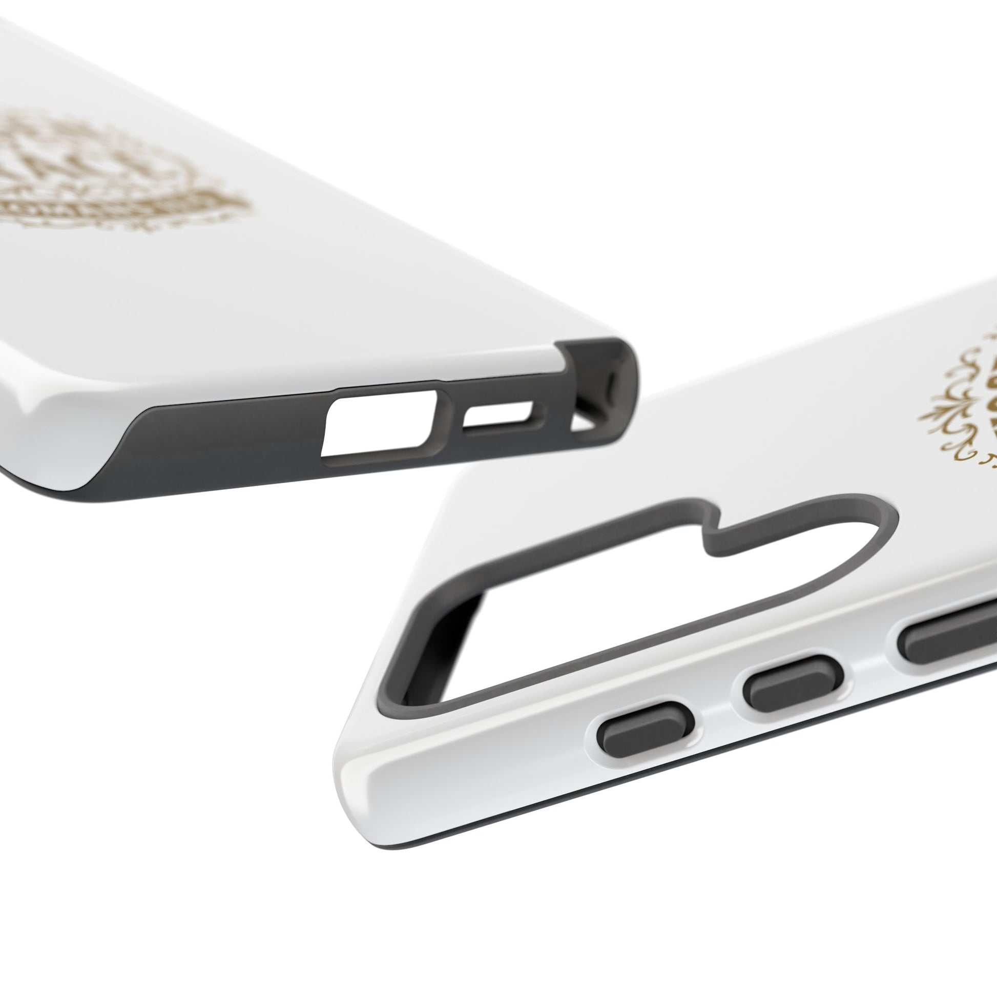 Chosen by Grace (Gold Lettering), Rugged Phone Case, Inspirational Mobile Cover, Gift for Faith Lovers, Faith-Based Protector - Cross Apparel USA