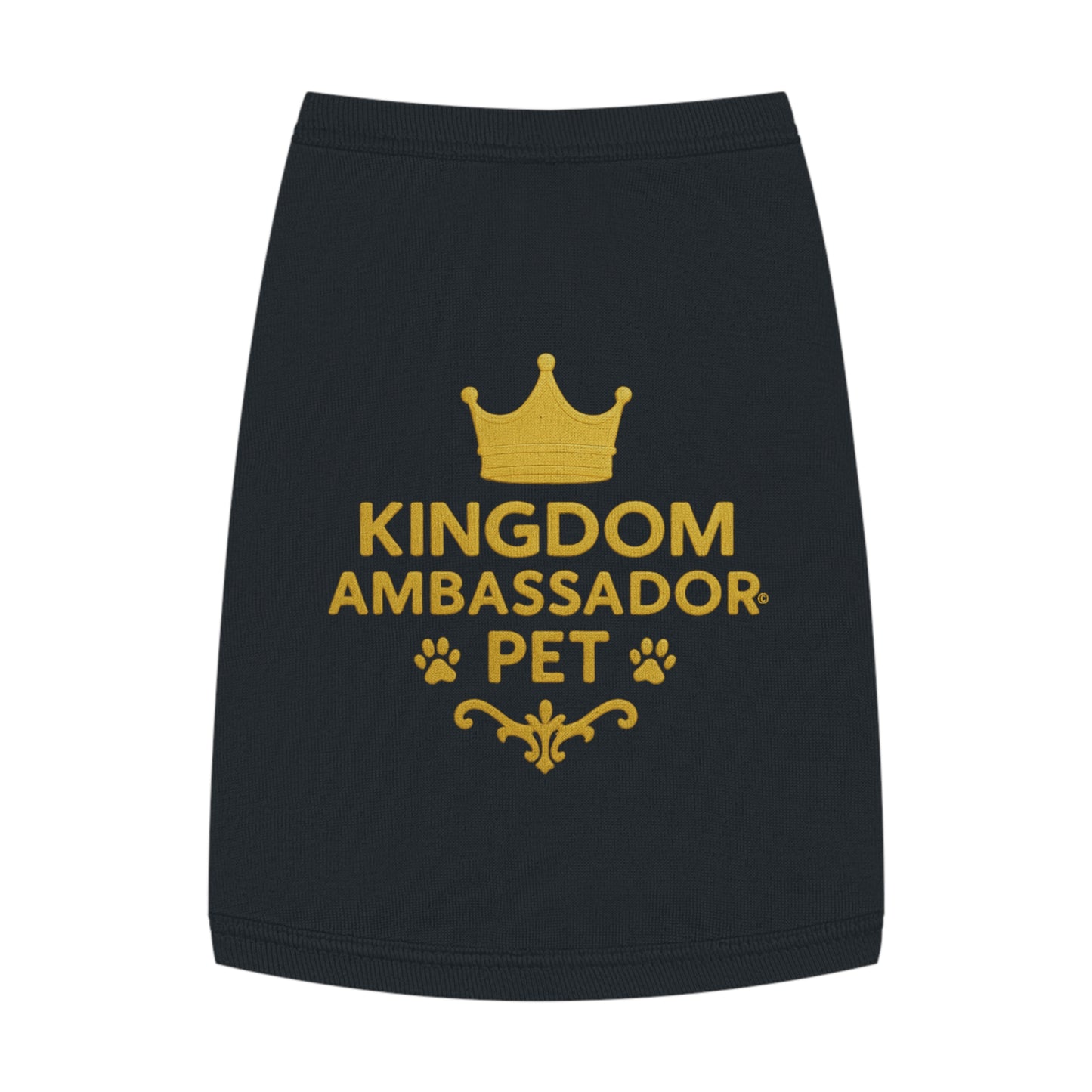 Kingdom Ambassador Pet (Gold Lettering) Tank Top Shirt Apparel Clothing