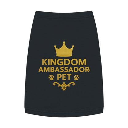 Kingdom Ambassador Pet (Gold Lettering) Tank Top Shirt Apparel Clothing
