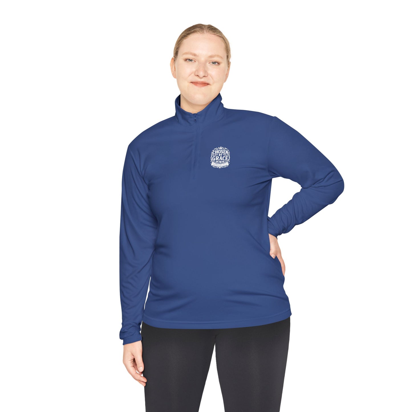 Chosen by Grace Stylish Unisex Quarter-Zip Pullover for Everyday Comfort