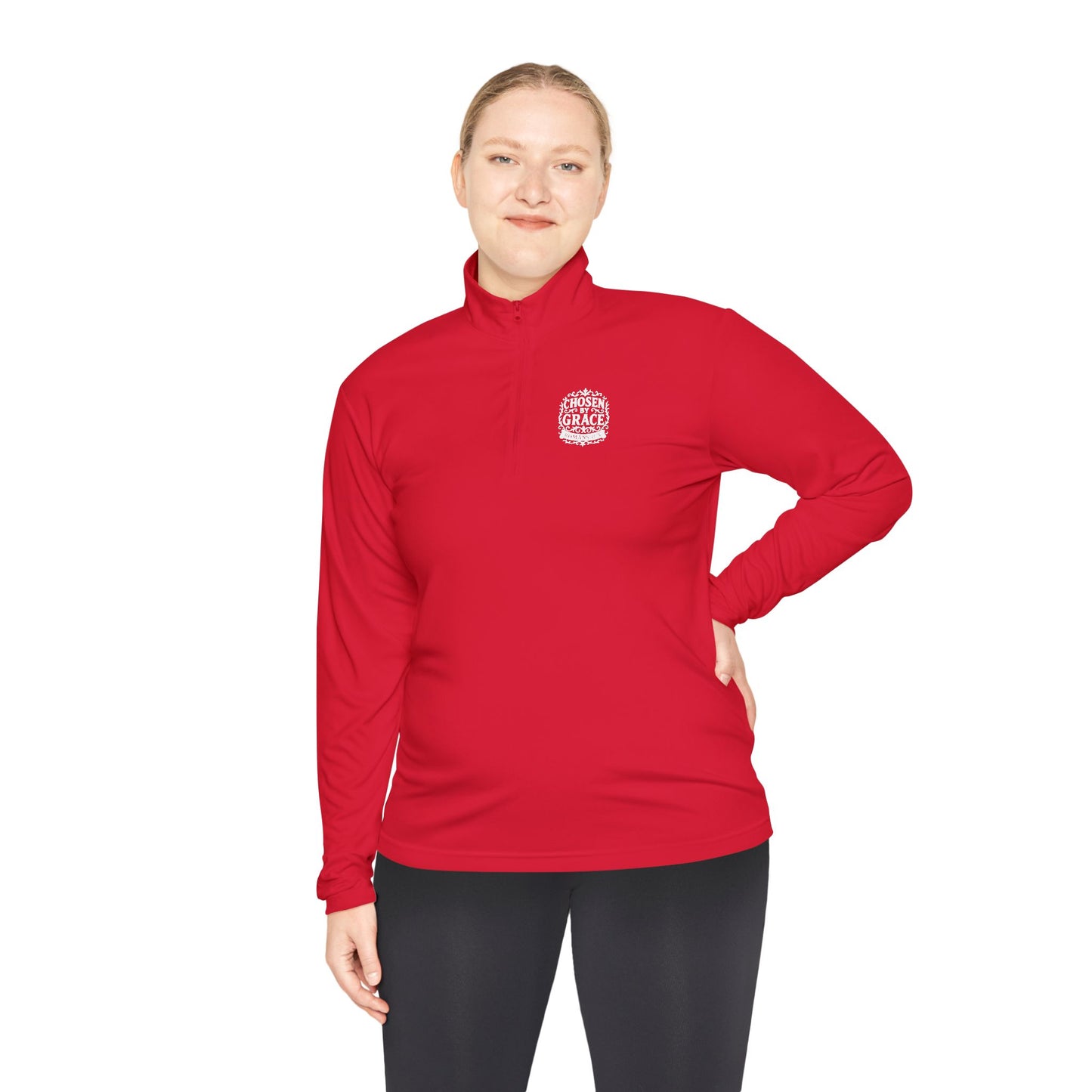 Chosen by Grace Stylish Unisex Quarter-Zip Pullover for Everyday Comfort