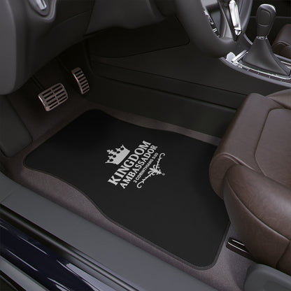 Kingdom Ambassador (White Lettering on Black) Car Floor Mat. 1 piece