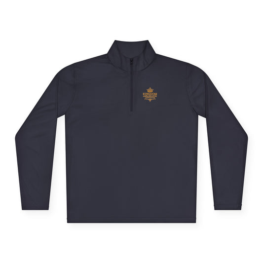 Kingdom Ambassador (Gold Lettering ) Stylish Unisex Quarter-Zip Pullover for Everyday Comfort