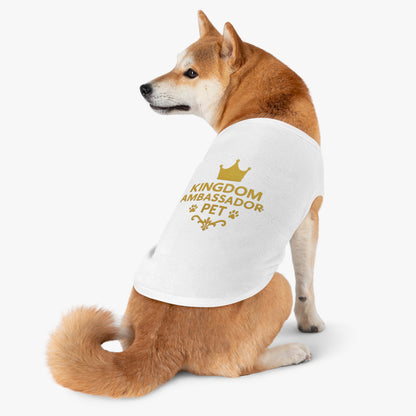 Kingdom Ambassador Pet (Gold Lettering) Tank Top Shirt Apparel Clothing