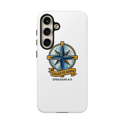 Called to Serve (Full Color), Rugged Phone Case, Inspirational Mobile Cover, Gift for Faith Lovers, Faith-Based Protector - Cross Apparel USA
