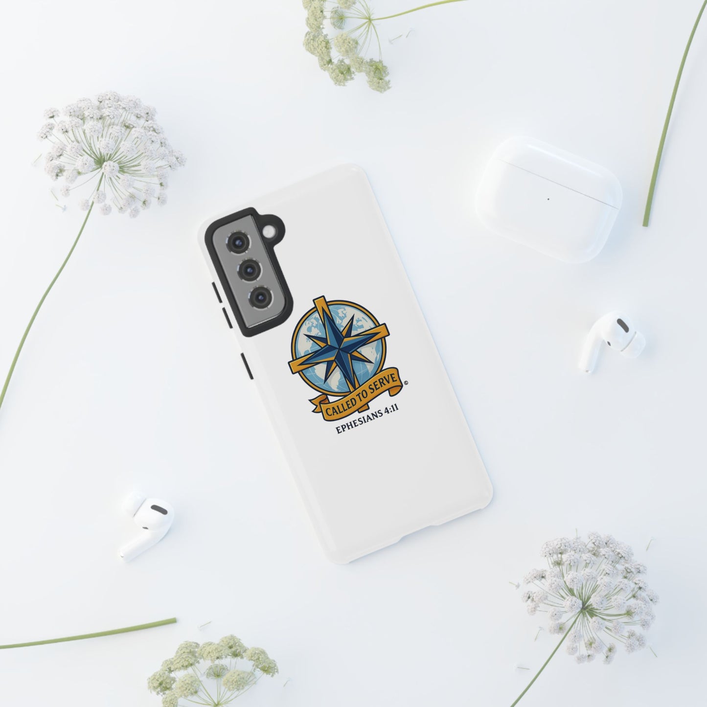 Called to Serve (Full Color), Rugged Phone Case, Inspirational Mobile Cover, Gift for Faith Lovers, Faith-Based Protector - Cross Apparel USA