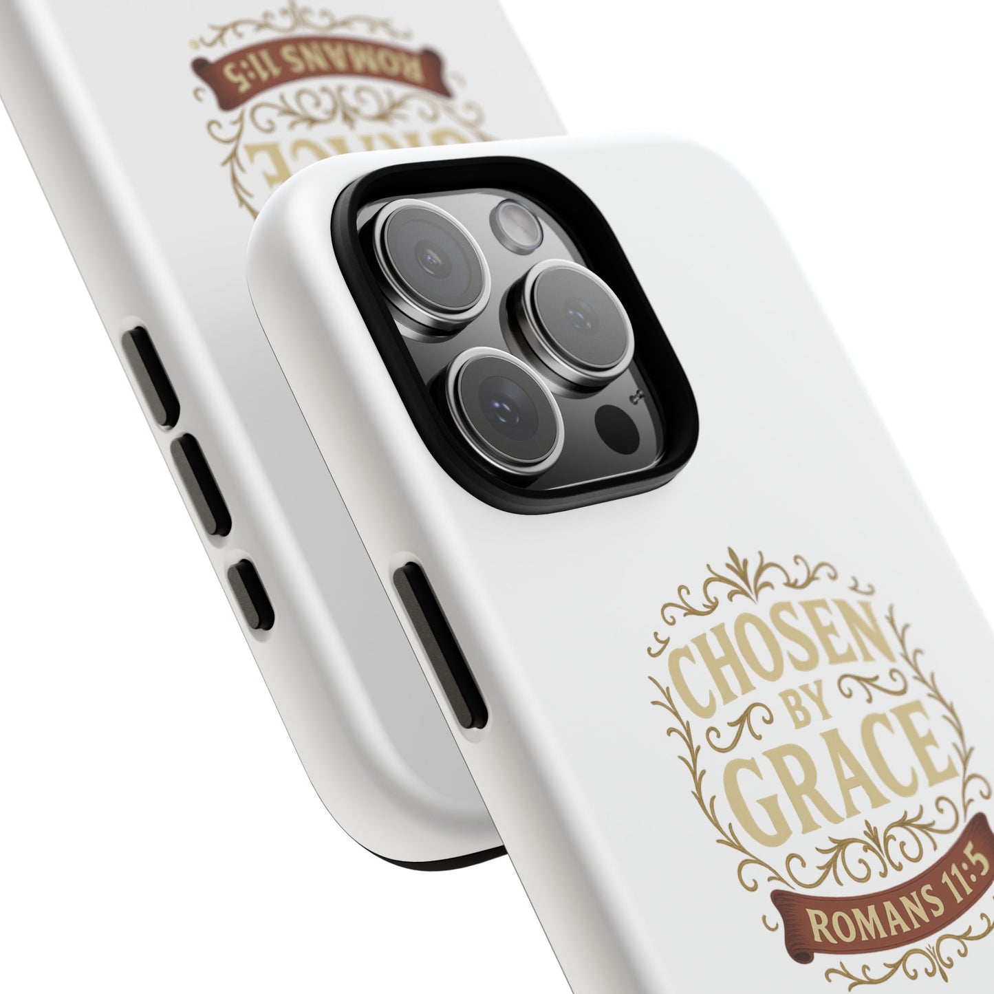 Chosen by Grace (Color), Rugged Phone Case, Inspirational Mobile Cover, Gift for Faith Lovers, Faith-Based Protector