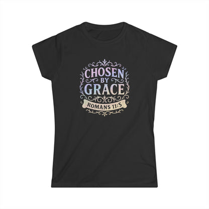Chosen by Grace (Multi-color Limited Edition) Women's Softstyle Tee - Cross Apparel USA