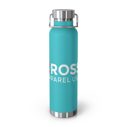 Cross Apparel USA Branded Insulated Water Bottle, Large 22 oz.