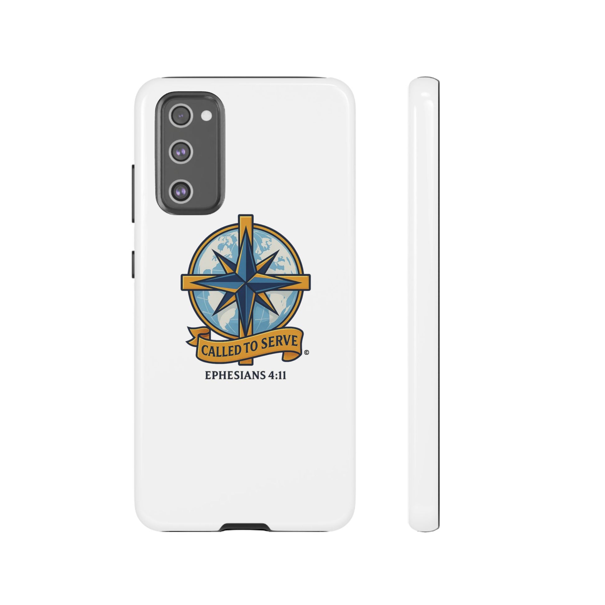 Called to Serve (Full Color), Rugged Phone Case, Inspirational Mobile Cover, Gift for Faith Lovers, Faith-Based Protector - Cross Apparel USA