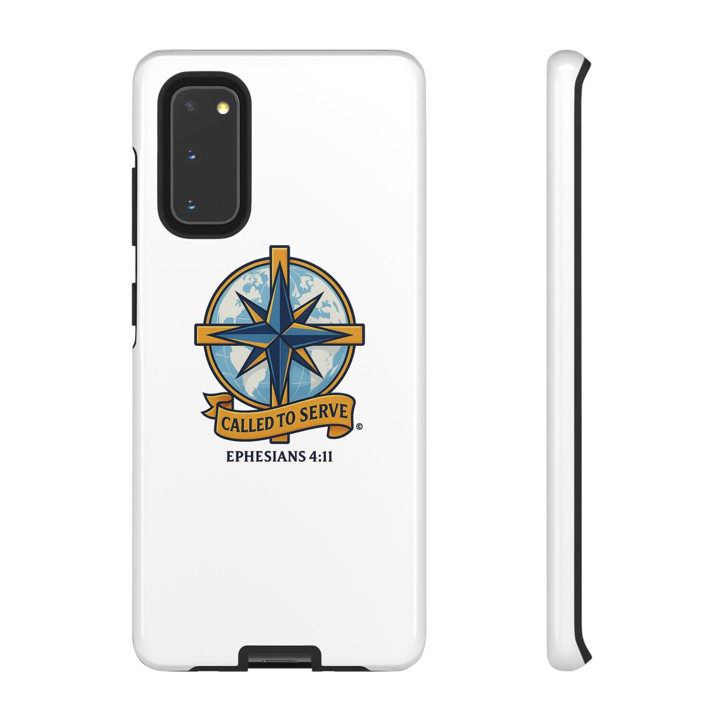 Called to Serve (Full Color), Rugged Phone Case, Inspirational Mobile Cover, Gift for Faith Lovers, Faith-Based Protector - Cross Apparel USA