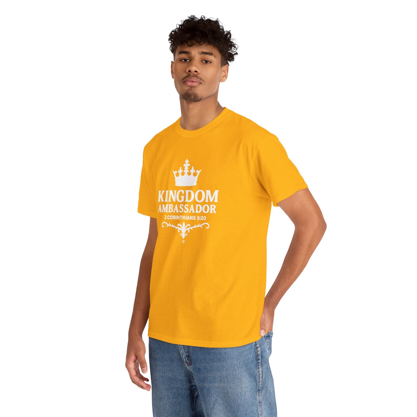 Kingdom Ambassador (White Lettering) Apparel Clothing Tee T-shirt Unisex Heavy Cotton Shirt