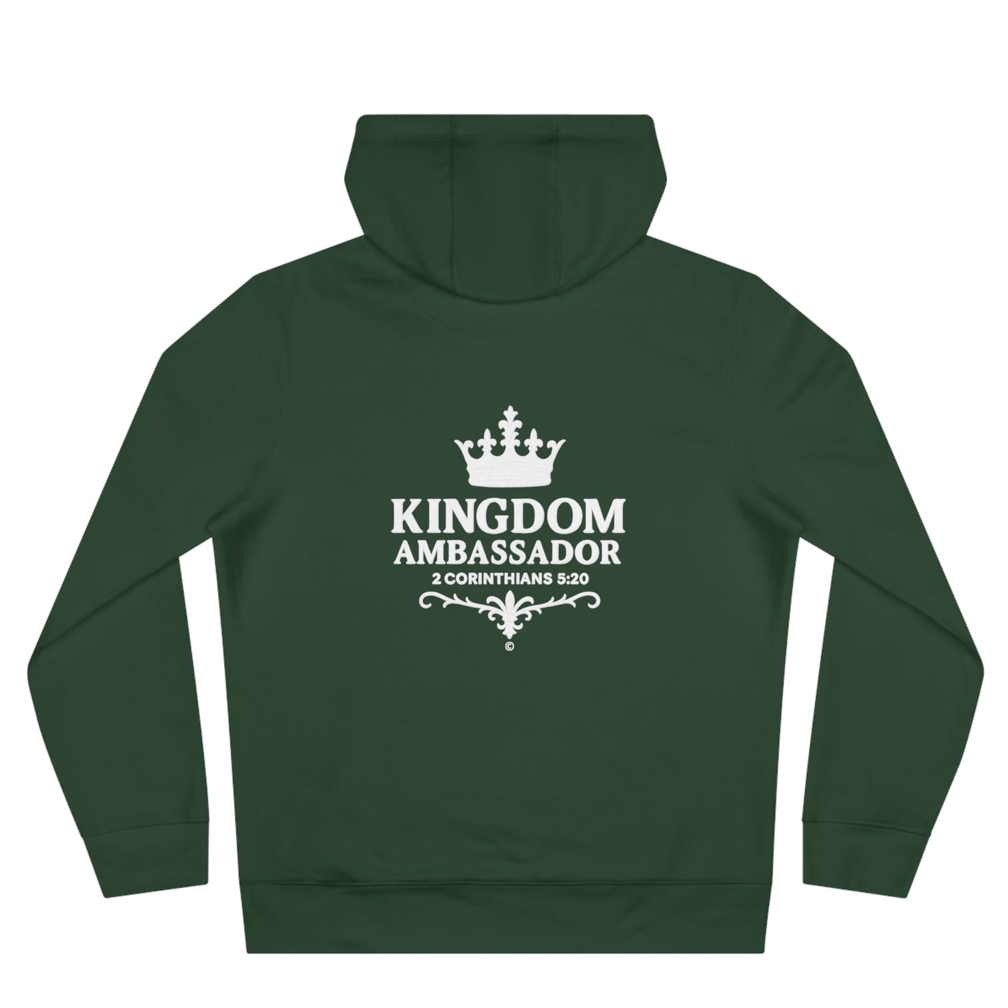 Kingdom Ambassador (Small Design on Front, Large Design on Back) Unisex Apparel Clothing Hoodie Hooded Sweatshirt