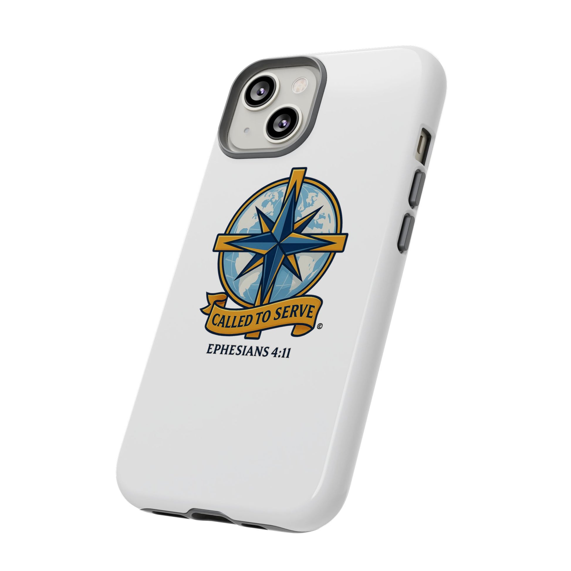 Called to Serve (Full Color), Rugged Phone Case, Inspirational Mobile Cover, Gift for Faith Lovers, Faith-Based Protector - Cross Apparel USA