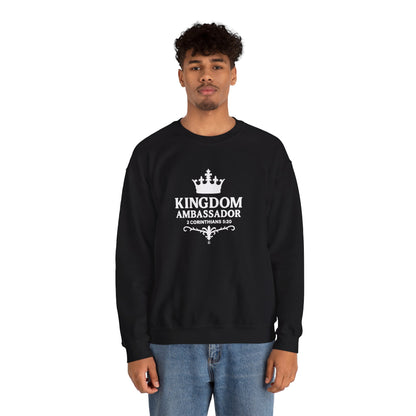 Kingdom Ambassador (White Lettering) Apparel Clothing Unisex Crewneck Sweatshirt