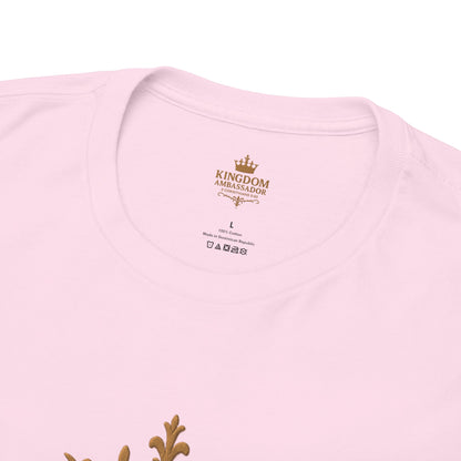 Kingdom Ambassador (Gold Lettering) Apparel Clothing Tee T-shirt Unisex Heavy Cotton Shirt