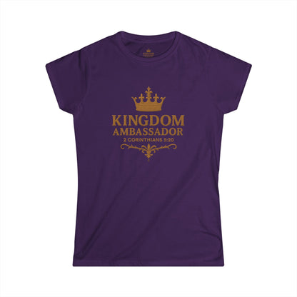 Kingdom Ambassador Women’s Tee – Christian Faith Shirt (2 Corinthians 5:20)