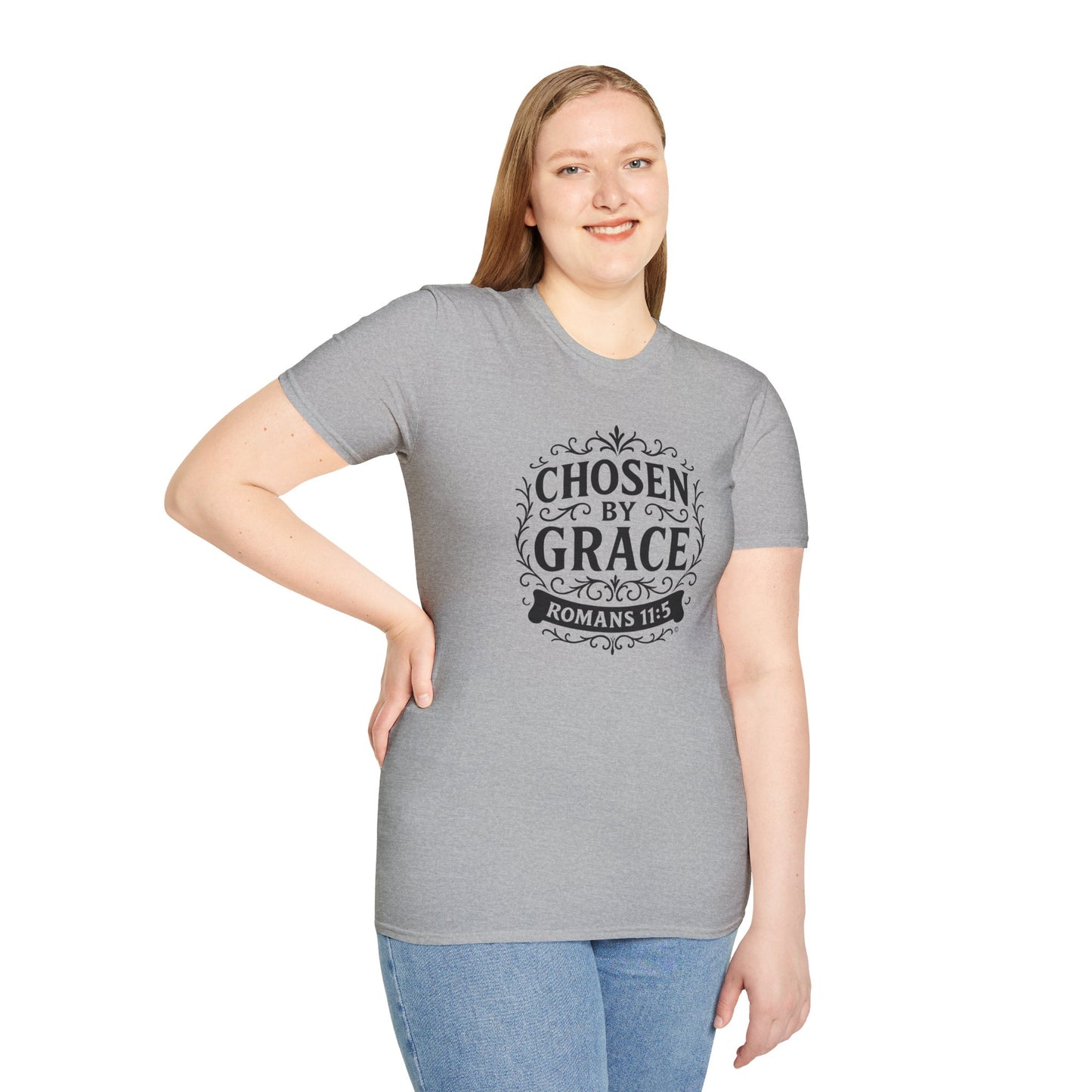 Chosen by Grace Unisex T-Shirt Tee Inspirational Apparel Clothing