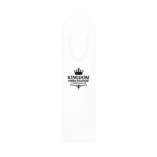 Kingdom Ambassador (Black Lettering) Bookmark, Inspirational Reading Gift, Gift for Book Lovers, Gift for Believers