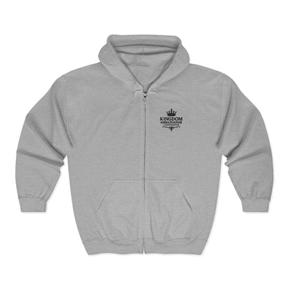 Kingdom Ambassador Zip-Up Hoodie - Cozy Unisex Sweatshirt for Inspirational Style