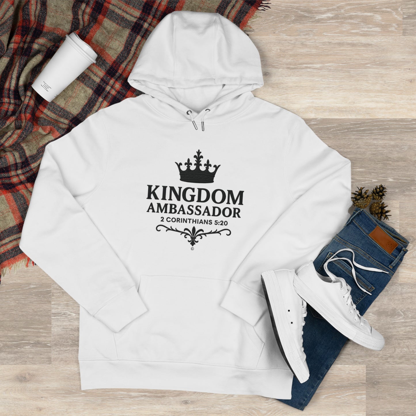 Kingdom Ambassador (Lettering Design on Front only) Apparel Clothing Hoodie Hooded Sweatshirt