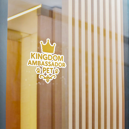Kingdom Ambassador Pet (Gold Lettering) Kiss-Cut Vinyl Decals