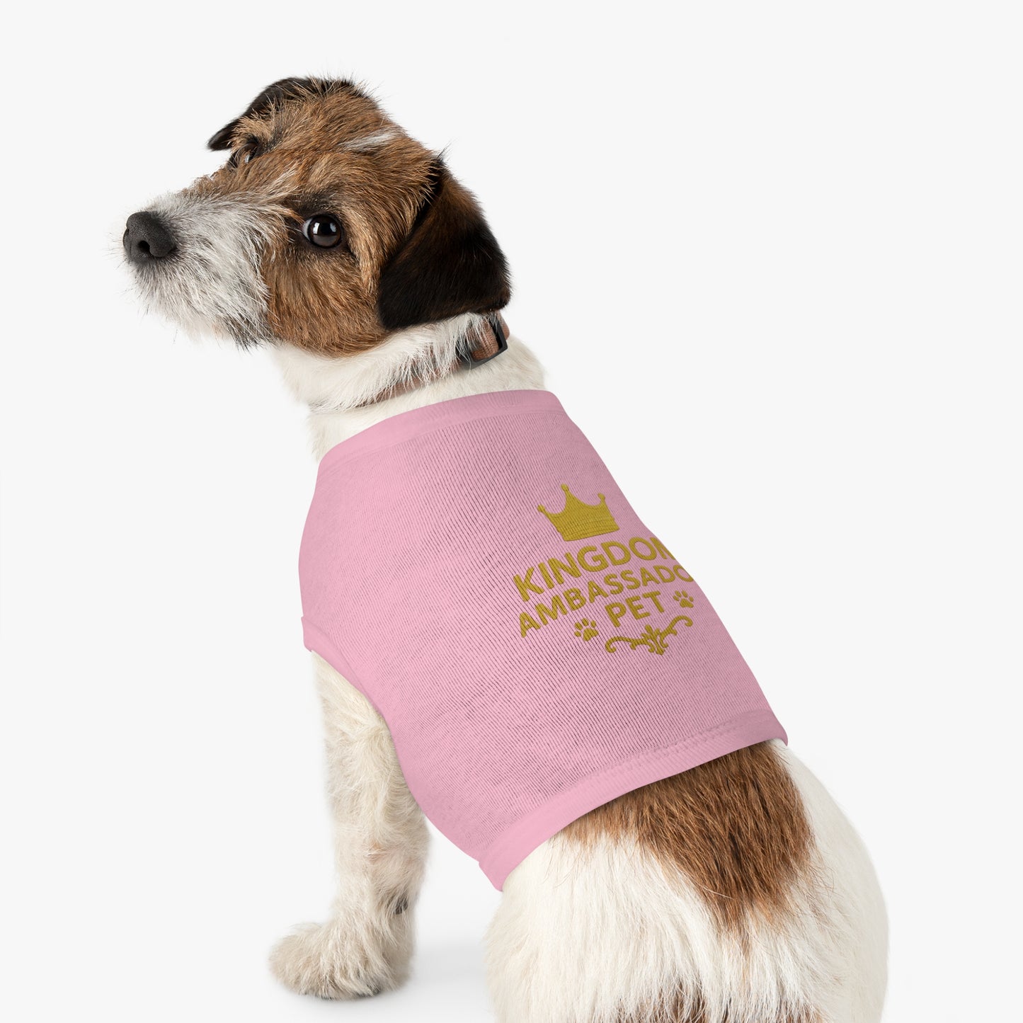 Kingdom Ambassador Pet (Gold Lettering) Tank Top Shirt Apparel Clothing