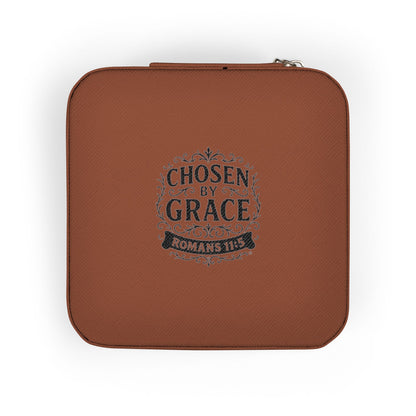 Chosen by Grace Elegant Jewelry Travel Case for Minimalist Adventurers, Portable Accessory Organizer, Perfect for Travel, Gifts, Special Occasions