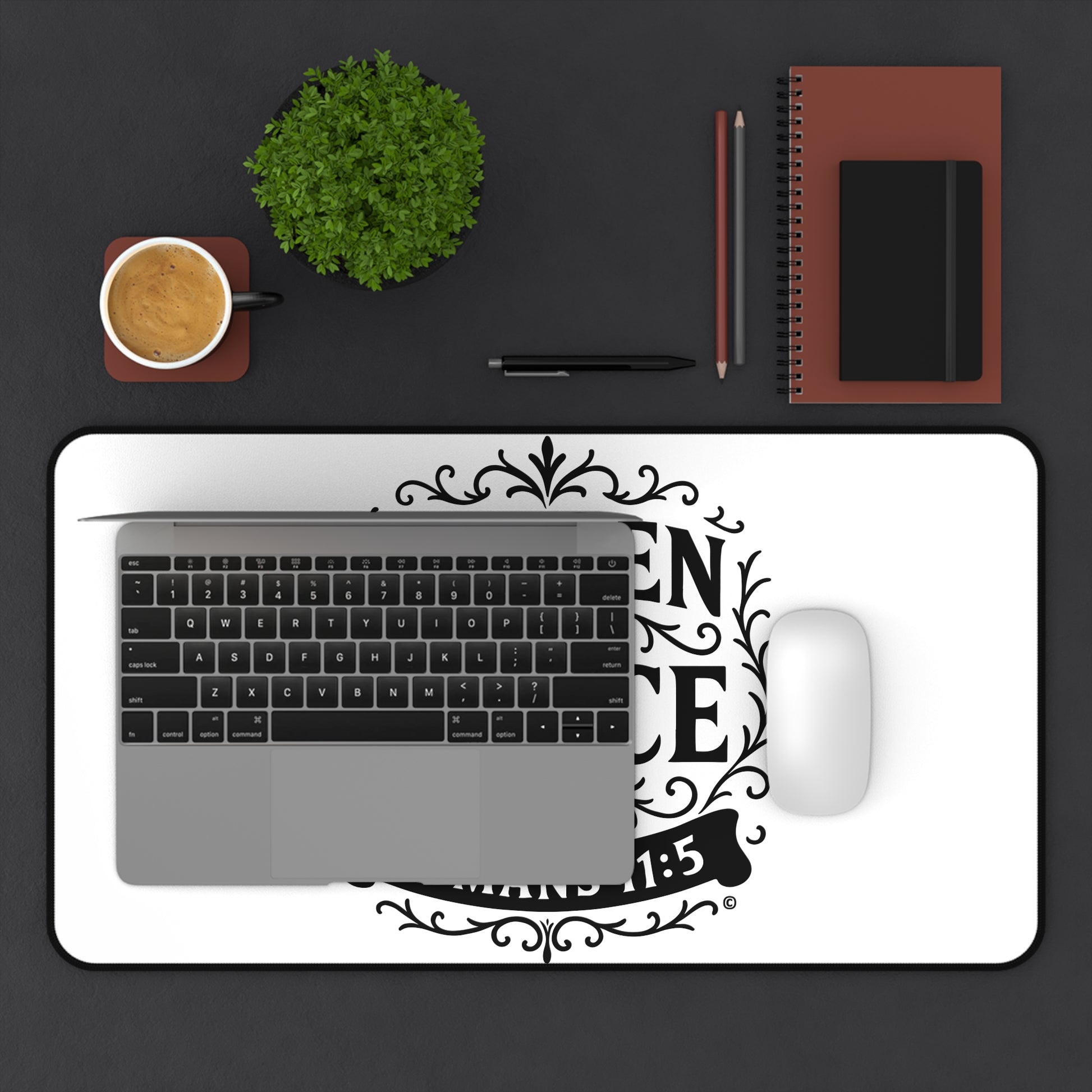 Chosen by Grace Inspirational Office Decor, Christian Gift, Desk Accessory, Motivational Workspace - Cross Apparel USA