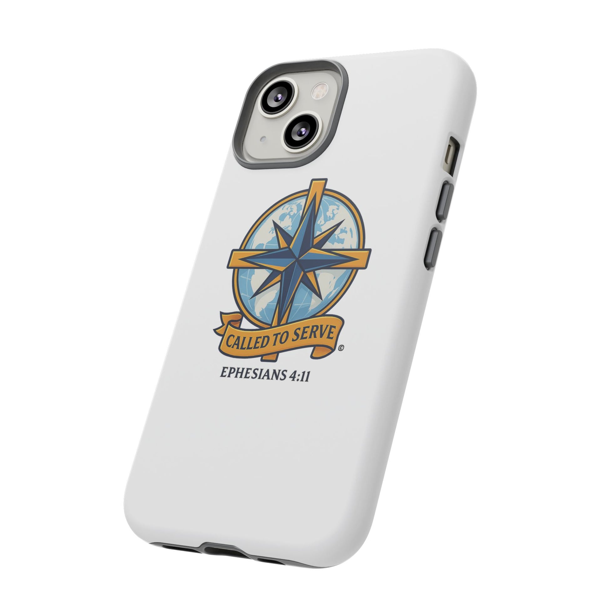 Called to Serve (Full Color), Rugged Phone Case, Inspirational Mobile Cover, Gift for Faith Lovers, Faith-Based Protector - Cross Apparel USA