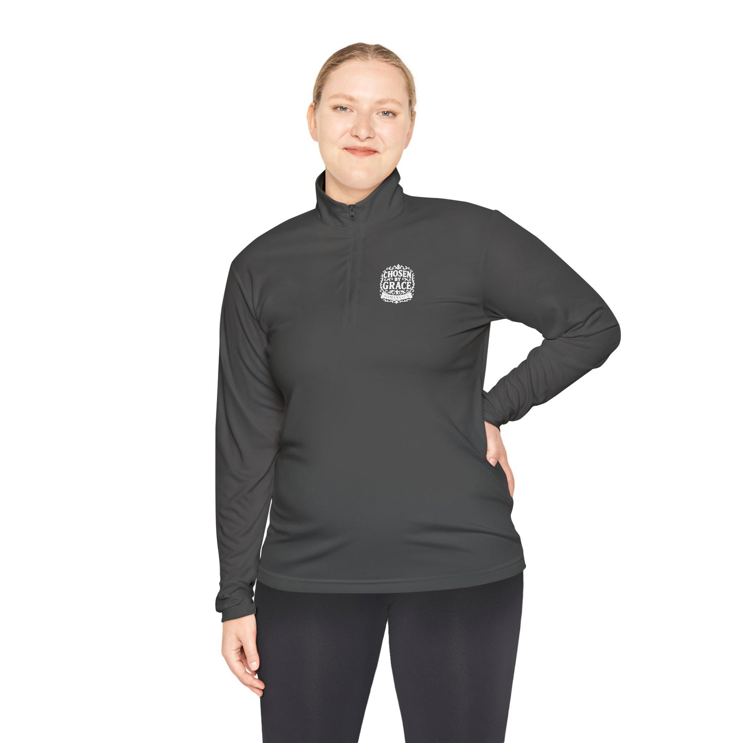 Chosen by Grace Stylish Unisex Quarter-Zip Pullover for Everyday Comfort