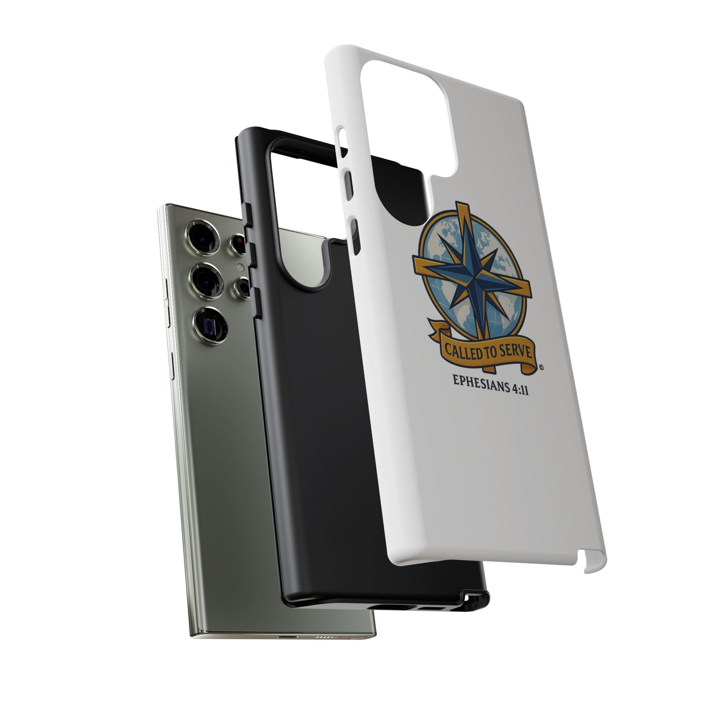 Called to Serve (Full Color), Rugged Phone Case, Inspirational Mobile Cover, Gift for Faith Lovers, Faith-Based Protector - Cross Apparel USA