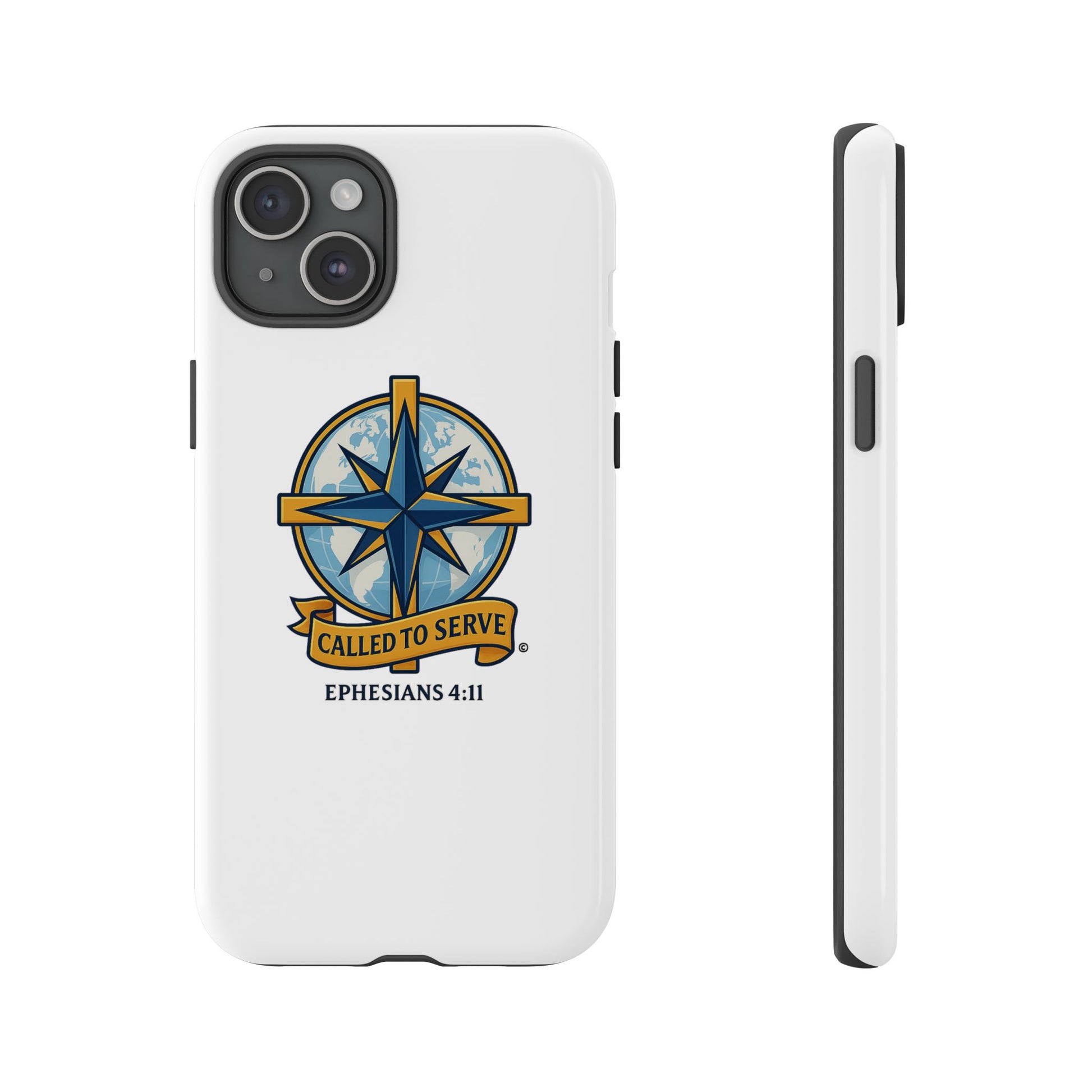 Called to Serve (Full Color), Rugged Phone Case, Inspirational Mobile Cover, Gift for Faith Lovers, Faith-Based Protector - Cross Apparel USA
