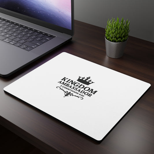 Kingdom Ambassador Inspirational Mouse Pad | Perfect for Office Decor, Gifts, Faith-Based Workspaces - Cross Apparel USA