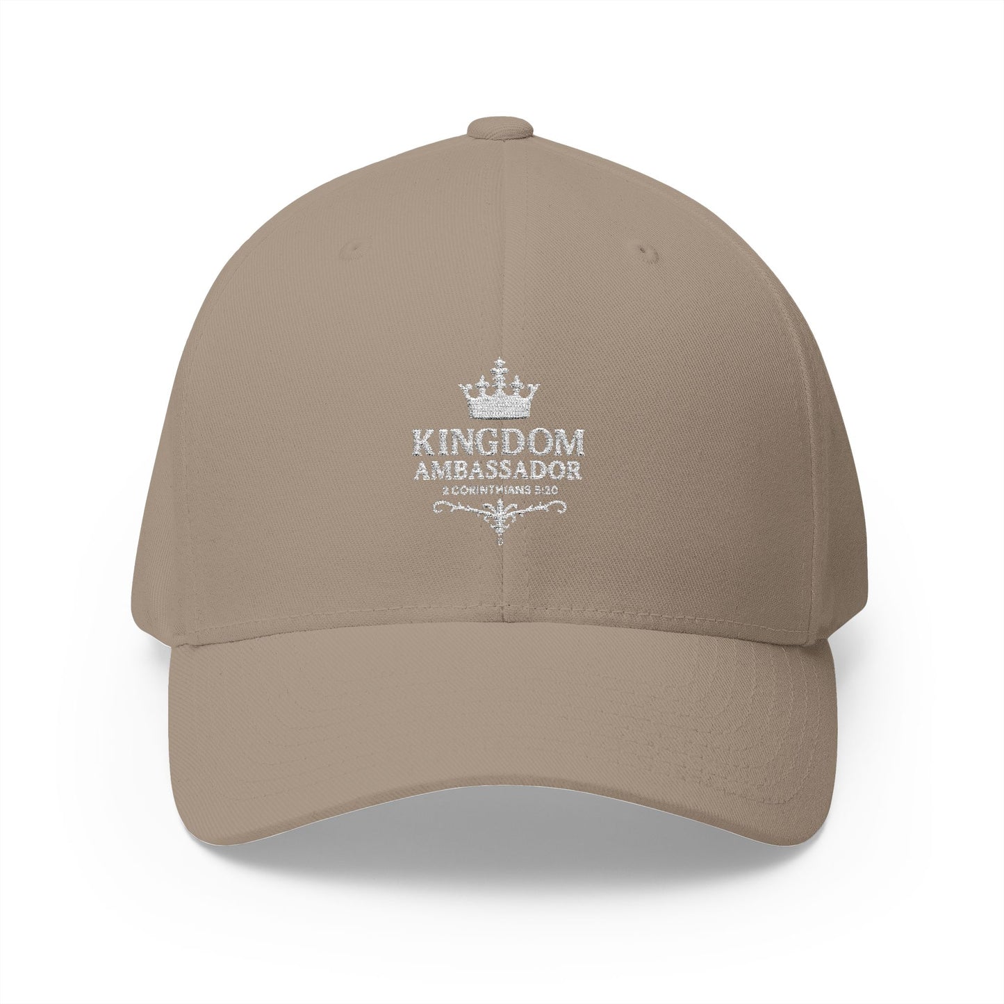 Kingdom Ambassador (White Lettering) Embroidered Cap - Stylish Flex Fit Closed-Back Hat, Perfect for Events, Gifts, and Celebrations