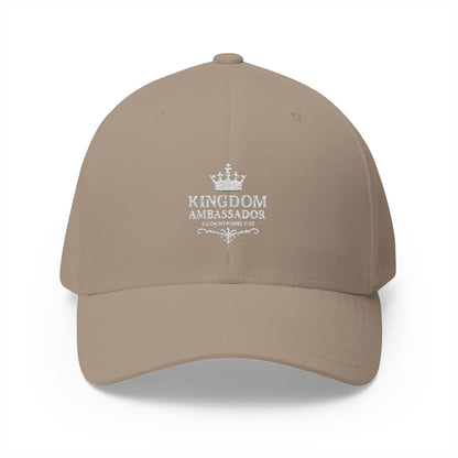 Kingdom Ambassador (White Lettering) Embroidered Cap - Stylish Flex Fit Closed-Back Hat, Perfect for Events, Gifts, and Celebrations