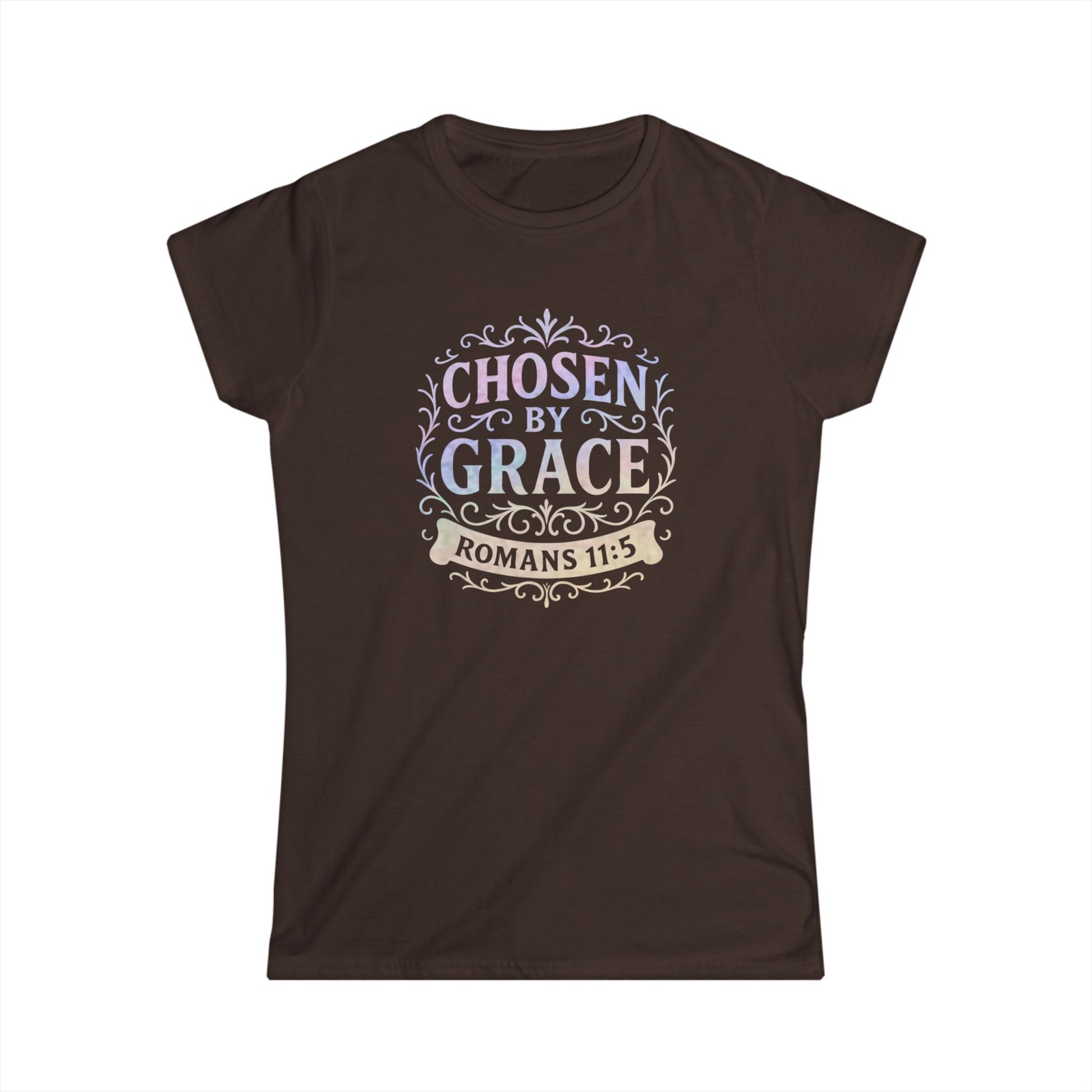 Chosen by Grace (Multi-color Limited Edition) Women's Softstyle Tee - Cross Apparel USA