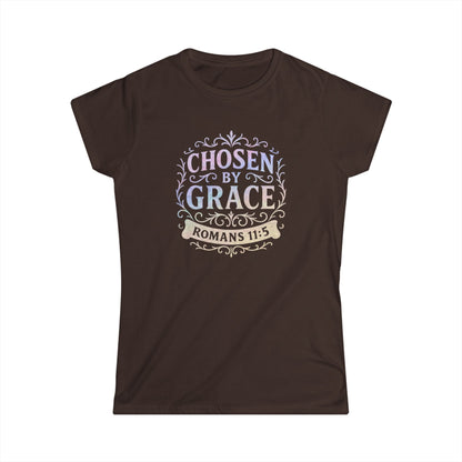 Chosen by Grace (Multi-color Limited Edition) Women's Softstyle Tee - Cross Apparel USA