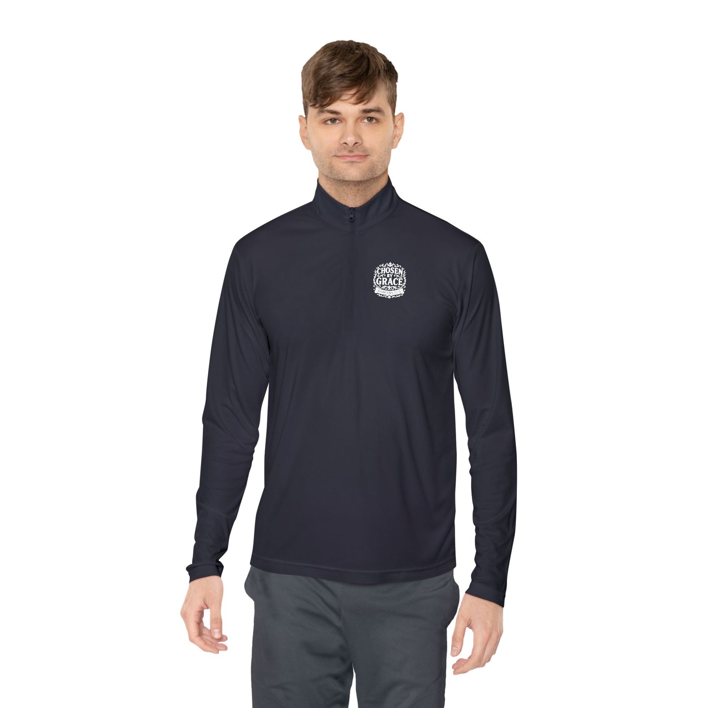 Chosen by Grace Stylish Unisex Quarter-Zip Pullover for Everyday Comfort