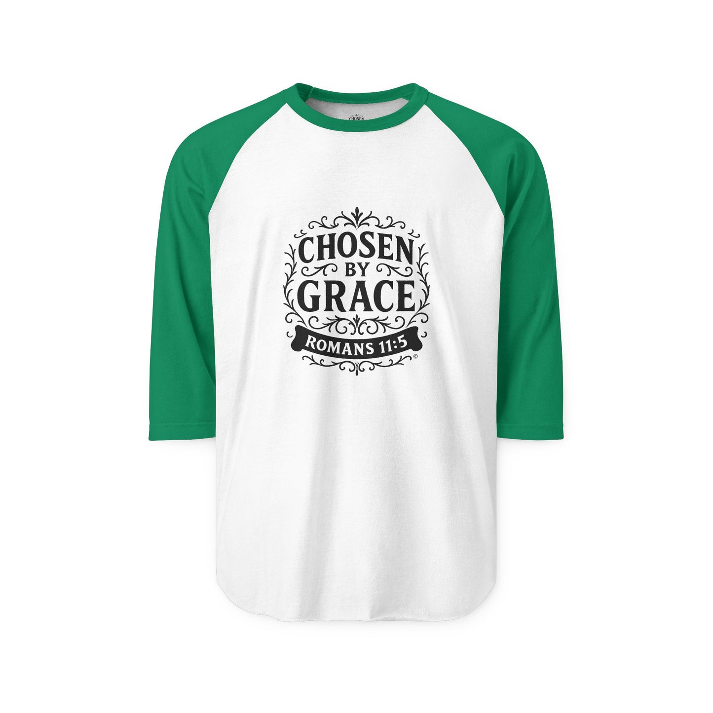 Chosen by Grace Raglan Shirt 3/4-Sleeve Baseball Shirt Clothing Apparel