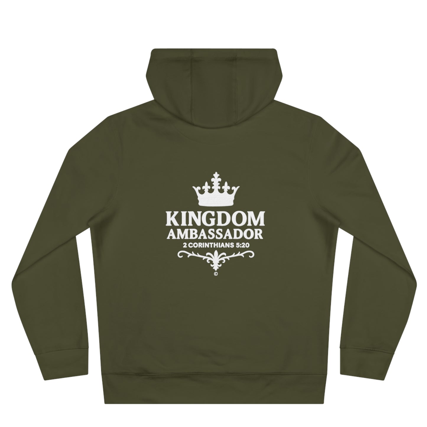 Kingdom Ambassador (Small Design on Front, Large Design on Back) Unisex Apparel Clothing Hoodie Hooded Sweatshirt