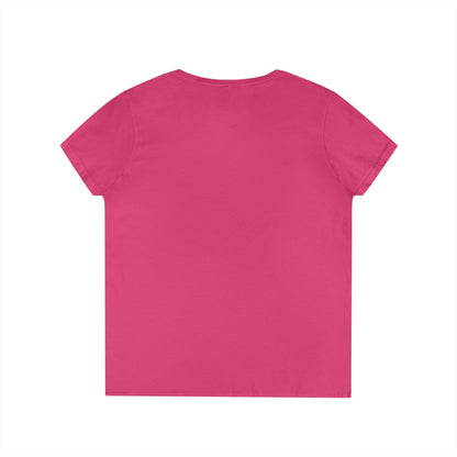 Love (Full Color) Ladies V-Neck T-Shirt, Inspirational Gift, Faith-Based Gift