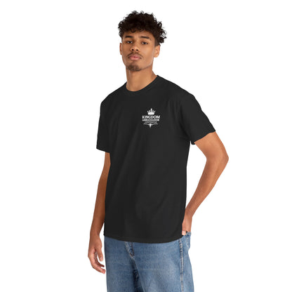 Kingdom Ambassador (White Lettering) T‑Shirt Tee Clothing Apparel (Smaller Design on from Large Design on Back)