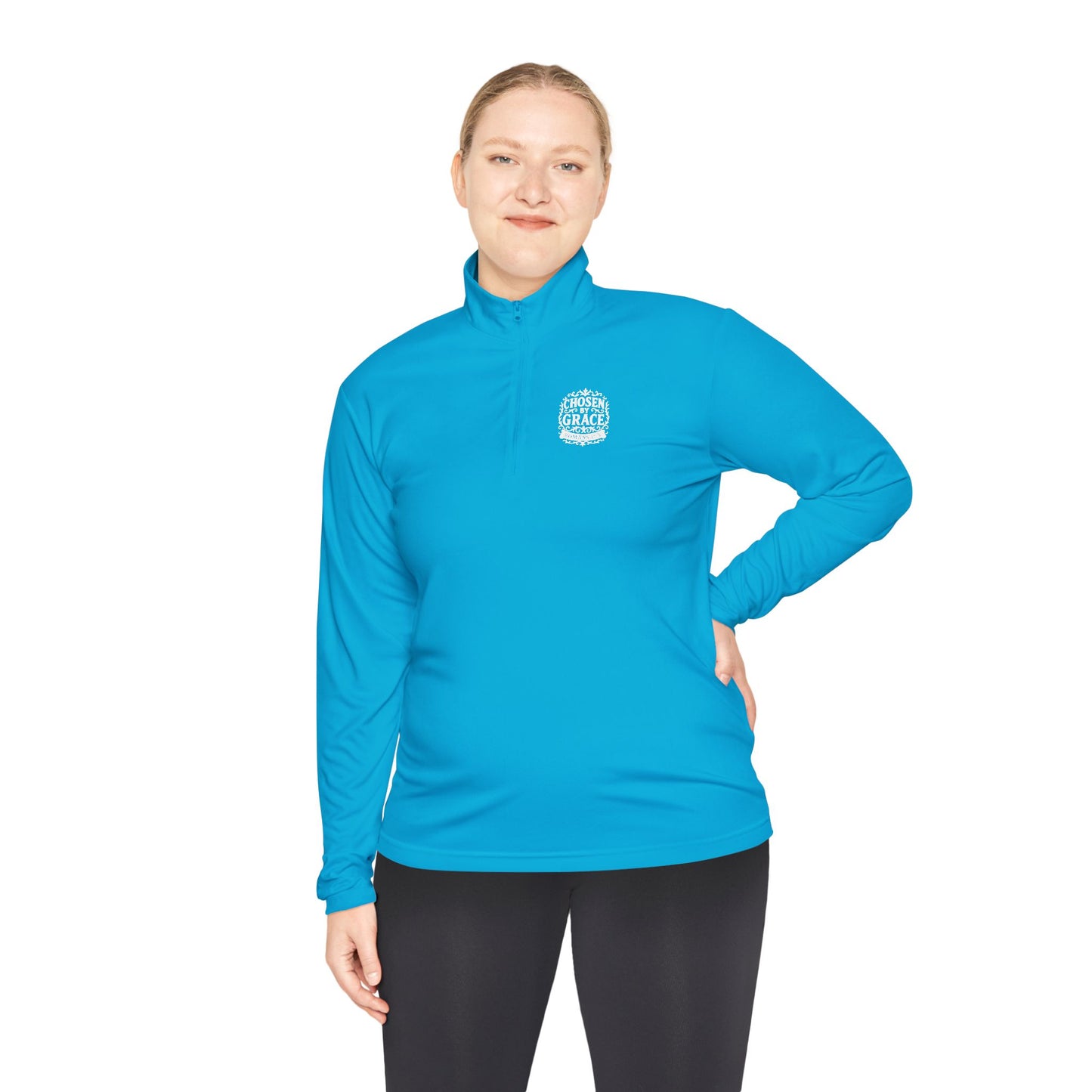 Chosen by Grace Stylish Unisex Quarter-Zip Pullover for Everyday Comfort