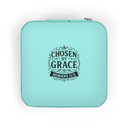 Chosen by Grace Elegant Jewelry Travel Case for Minimalist Adventurers, Portable Accessory Organizer, Perfect for Travel, Gifts, Special Occasions