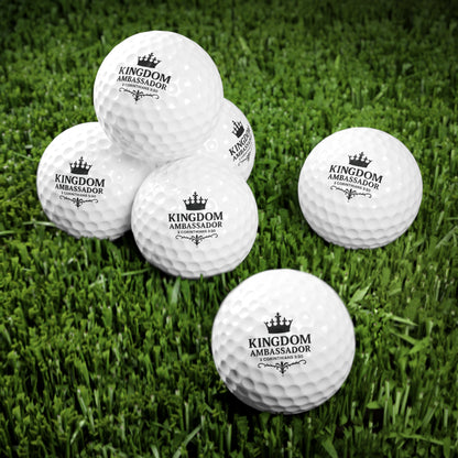 Kingdom Ambassador (Black Lettering) Golf Balls, 6pcs