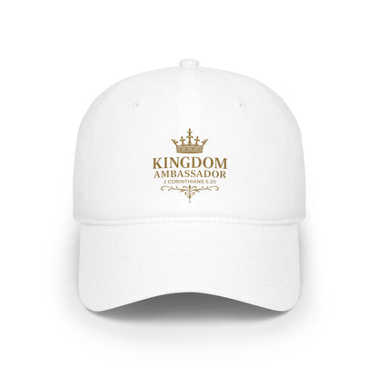 Kingdom Ambassador (Gold Lettering) Low Profile Baseball Cap - Trendy Casual Hat for All Occasions, Gifts for Sports Lovers, Comfortable Everyday Wear