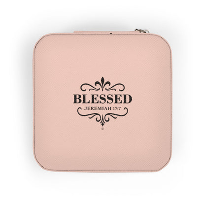 Blessed Elegant Jewelry Travel Case for Minimalist Adventurers, Portable Accessory Organizer, Perfect for Travel, Gifts, Special Occasions